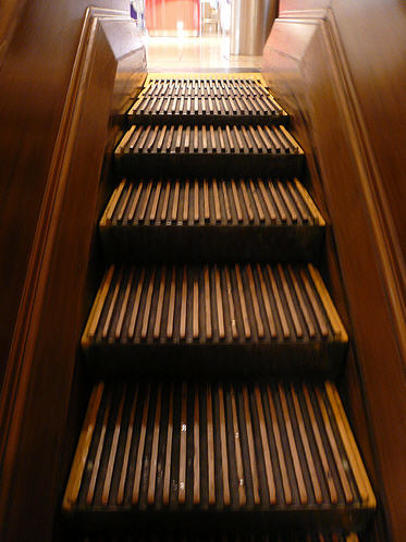  Macy*s wooden escalator New York City 